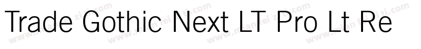Trade Gothic Next LT Pro Lt Regula字体转换